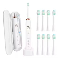 Brosse à dents électrique Rechargeable Brush avec une tête de brosse 8 pour adulte
