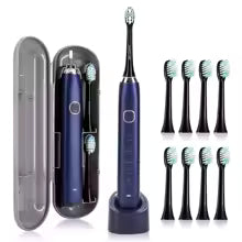 Brosse à dents électrique Rechargeable Brush avec une tête de brosse 8 pour adulte